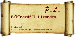Pánczél Lizandra névjegykártya