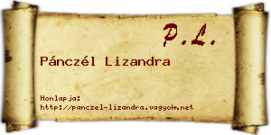 Pánczél Lizandra névjegykártya