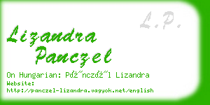lizandra panczel business card